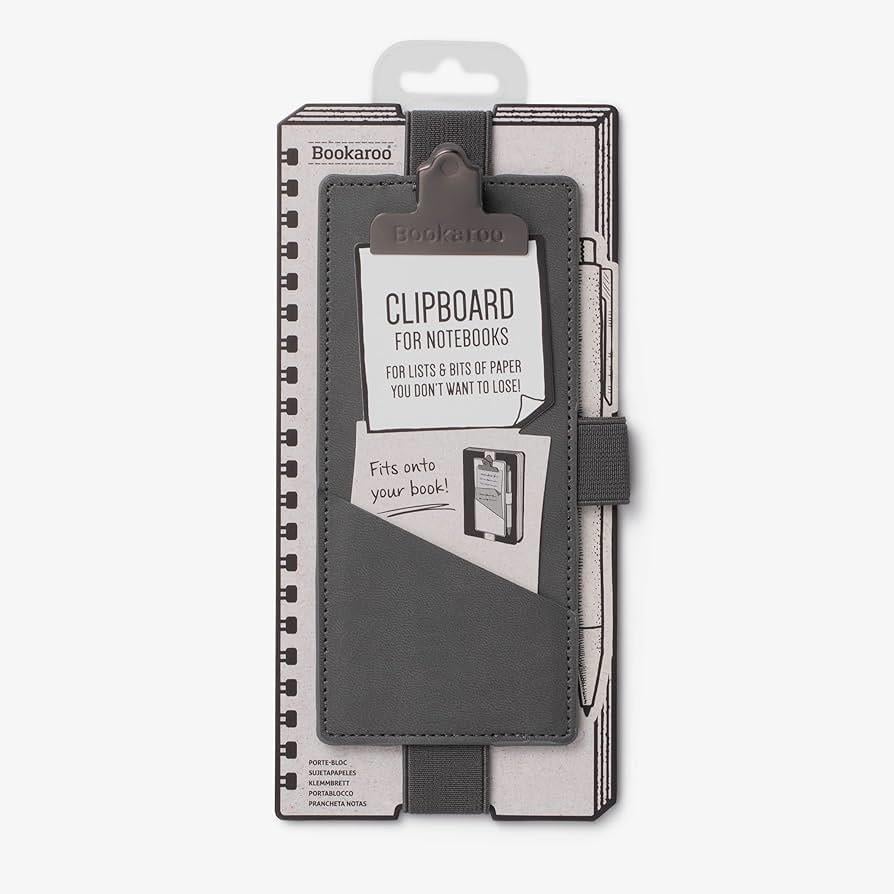 İf Bookaroo  Clipboard Klipsli Kitap Ayracı Charcoal Gri