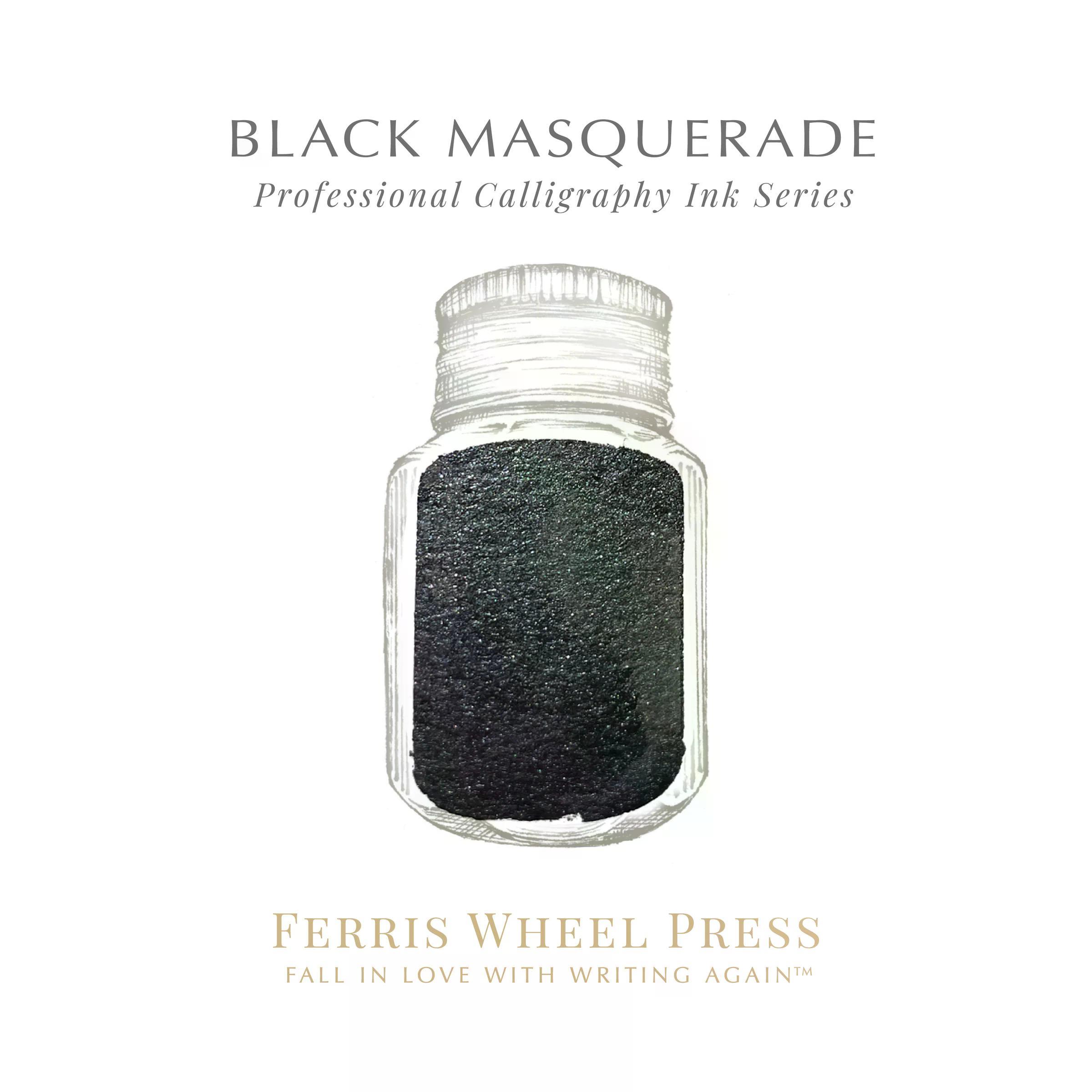 Ferris Wheel Press Black Masquerade Kaligrafi Şişe Mürekkep - 28 ml