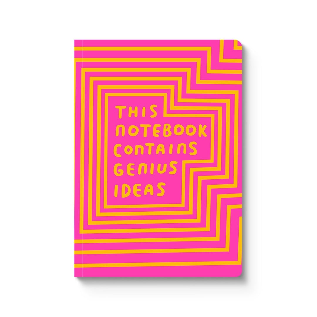 Ohh Deer Ashkahn Tasarımı A5 128 Sayfa Yumuşak Kapak Çizgili Defter This Notebook Contains Genius Ideas 10411