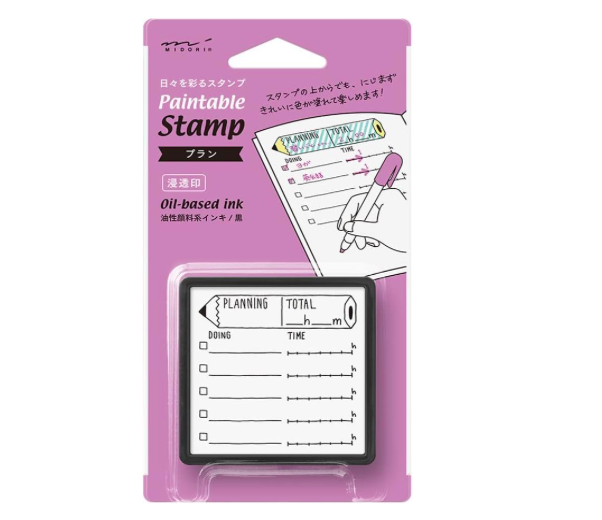 Midori Paintable Penetration Stamp Damga - Large Size Plan  35390006