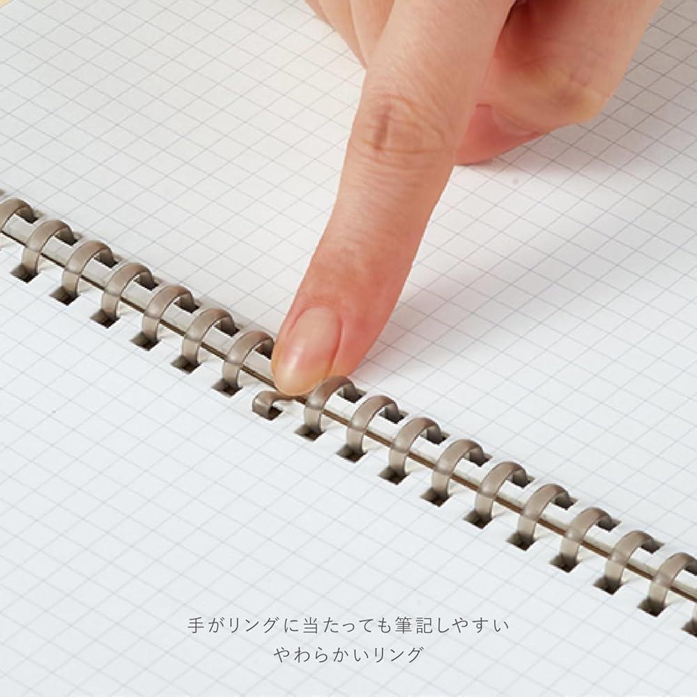 Kokuyo Me Limited Edition 2024 50 Yaprak, Soft Ring Telli, 5 mm Kareli, A5 Defter Bright Sand