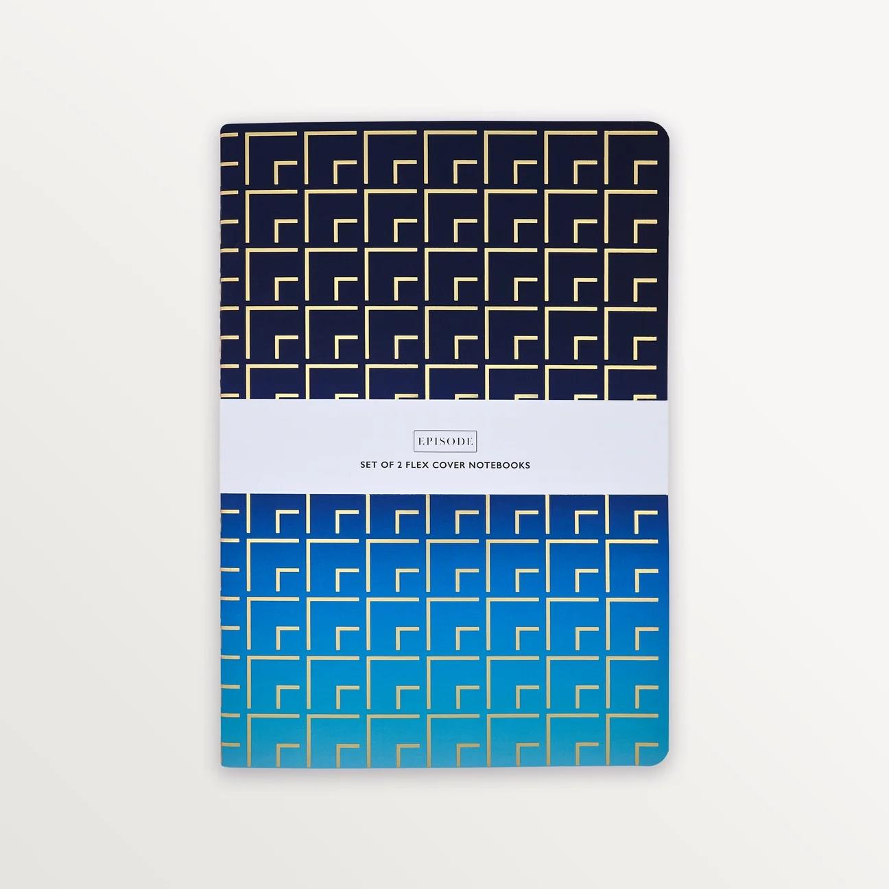 EPISODE OMBRE OMBRE MIX SET OF 2 B5 NOTEBOOKS