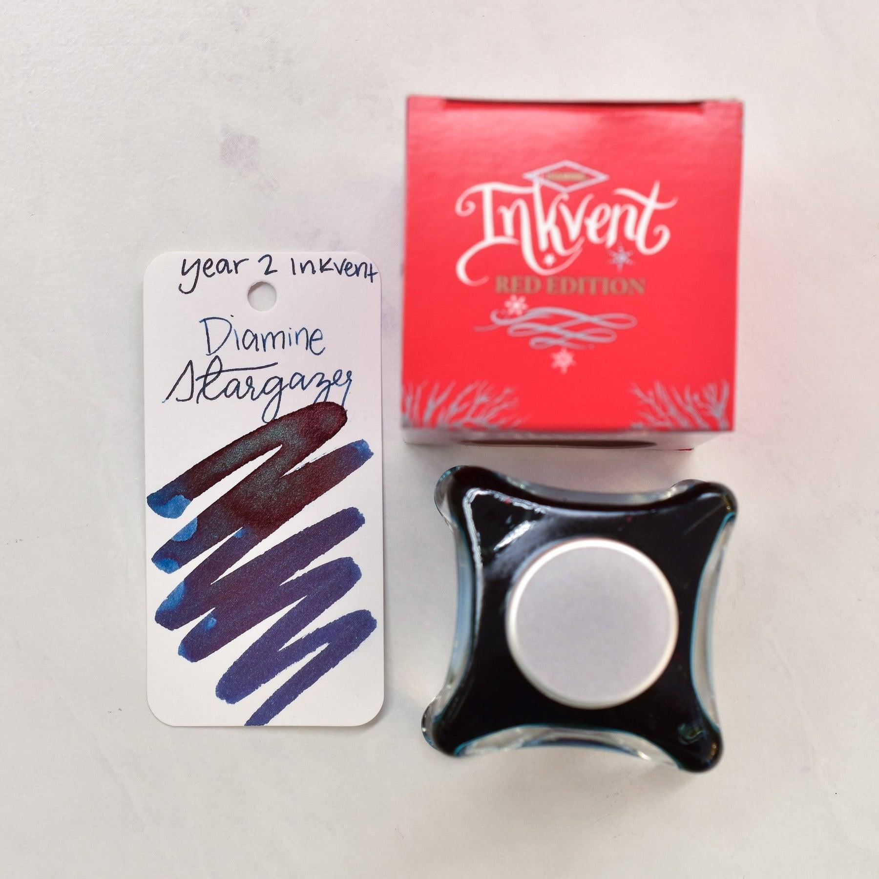 Diamine Inkvent Red Shimmer&Sheen Stargazer 2022