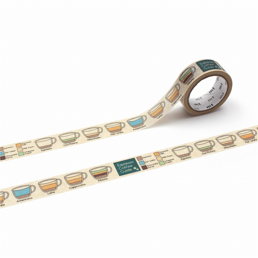 Kamo-i Masking Washi Tape 15mm×5m Espresso Coffee