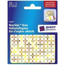 Avery Removable NoteTabs Post It Seti Yellow Square