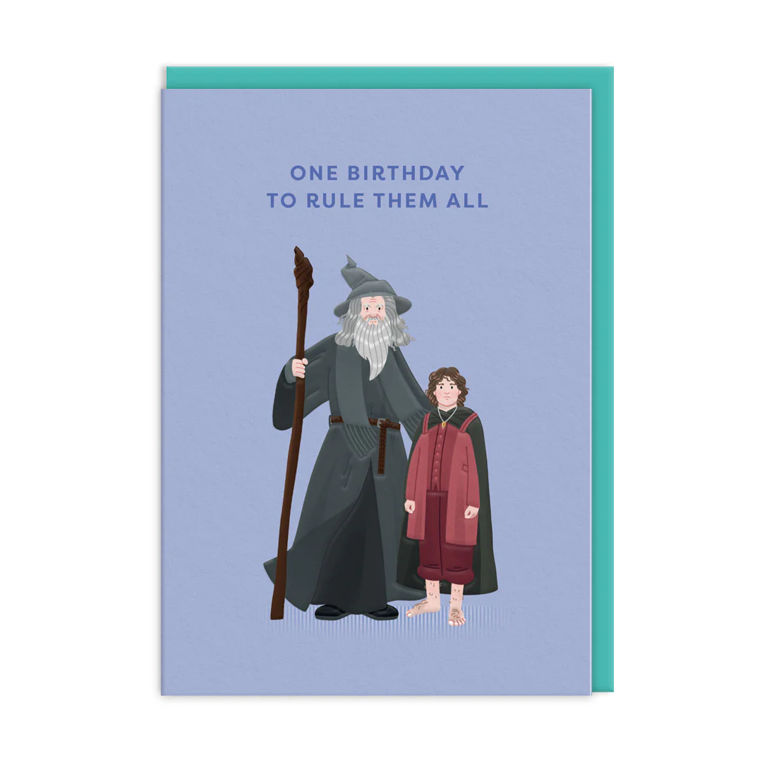 Ohh Deer Tasarımı A6 Kartpostal Gandalf and Frodo 13343