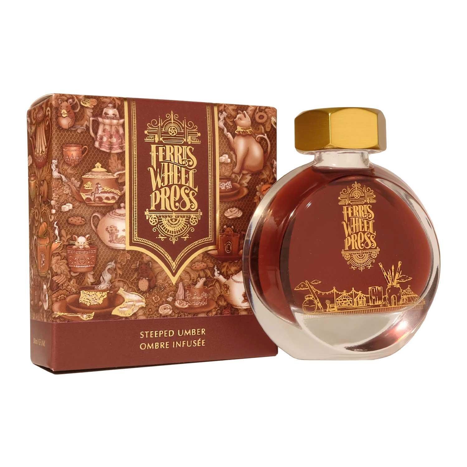 Ferris Wheel Press 38 ml Şişe Mürekkep Steeped Umber