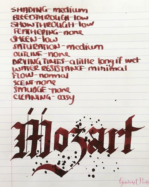 Diamine Music Collection Şişe Mürekkep 30ml Mozart