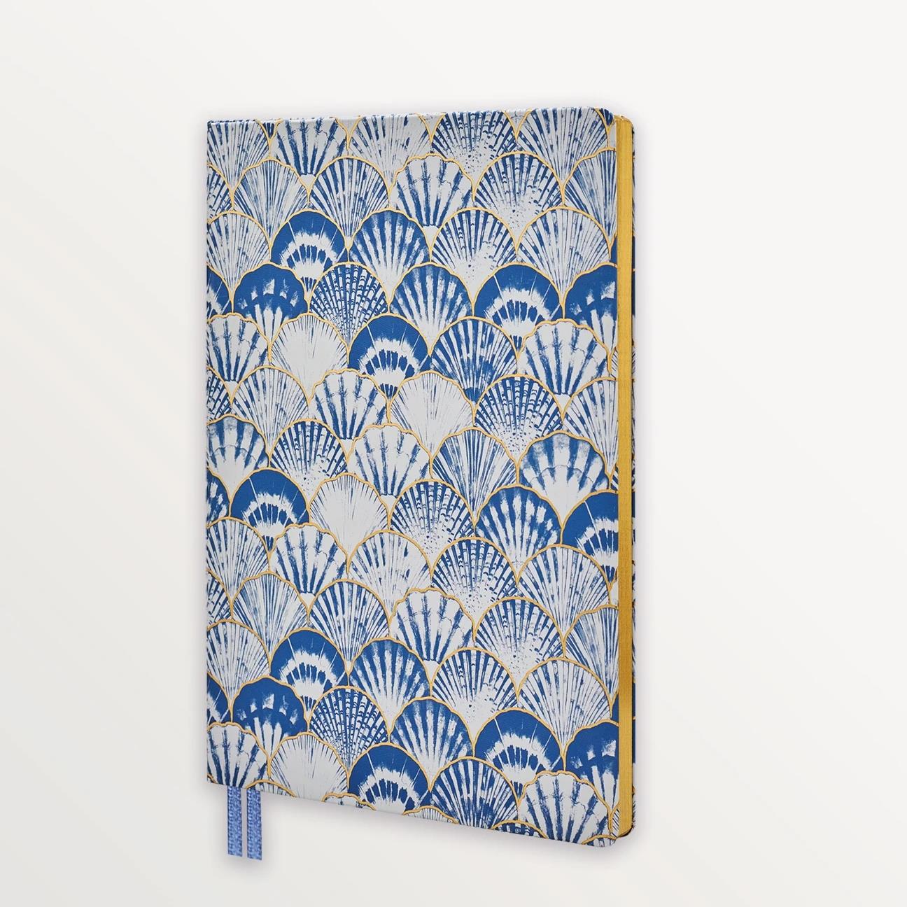 EPISODE TO THE SHORE GILDED SCALLOP  XL CASEBOUND NOTEBOOK