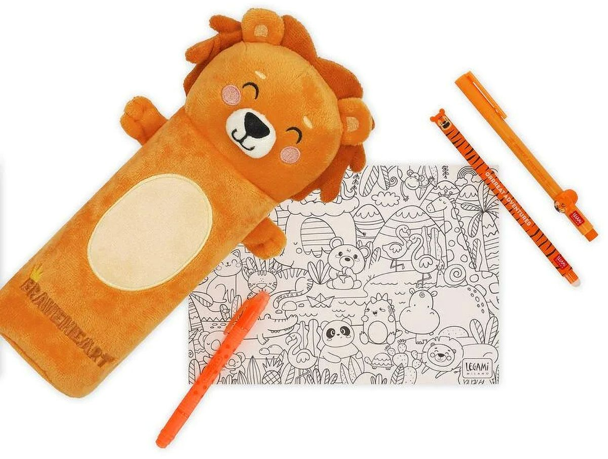 Legami Super Soft! - Plush Pencil Case - Aslan