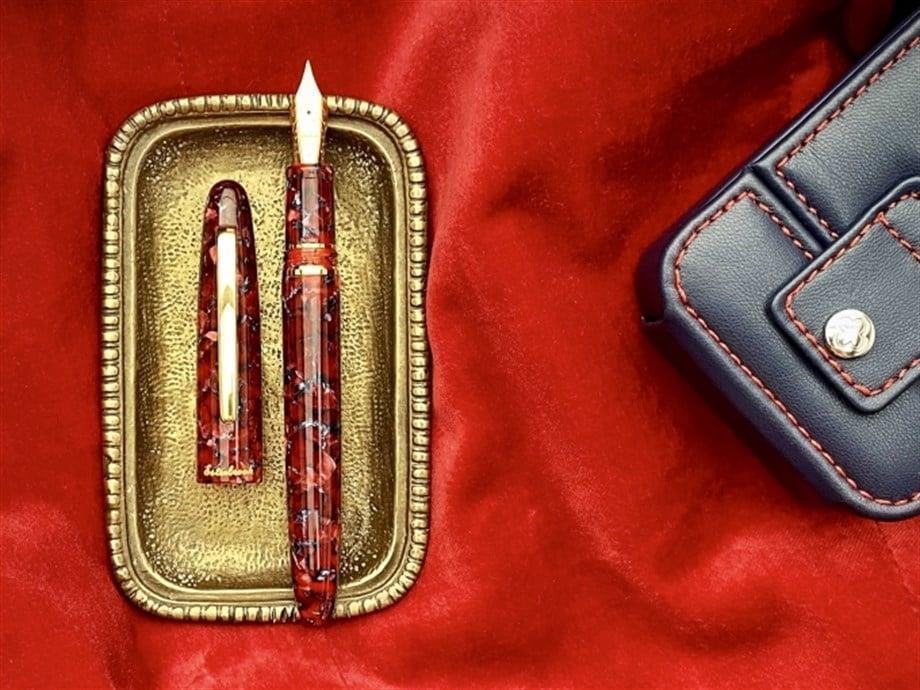 Esterbrook Estie Dolma Kalem Scarlet Gold Extra Fine