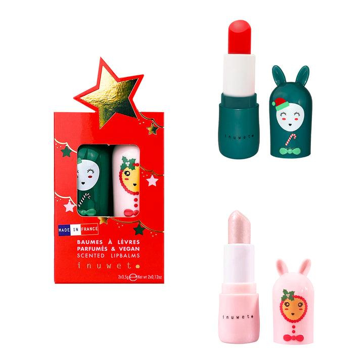 Inuwet Gift Set Yıldız Figürlü 2li Dudak Nemlendiricisi Seti-Mango ve Pamuk Şekeri