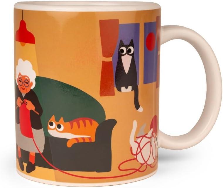 Kikkerland Cat Lady Morph Mug Kupa