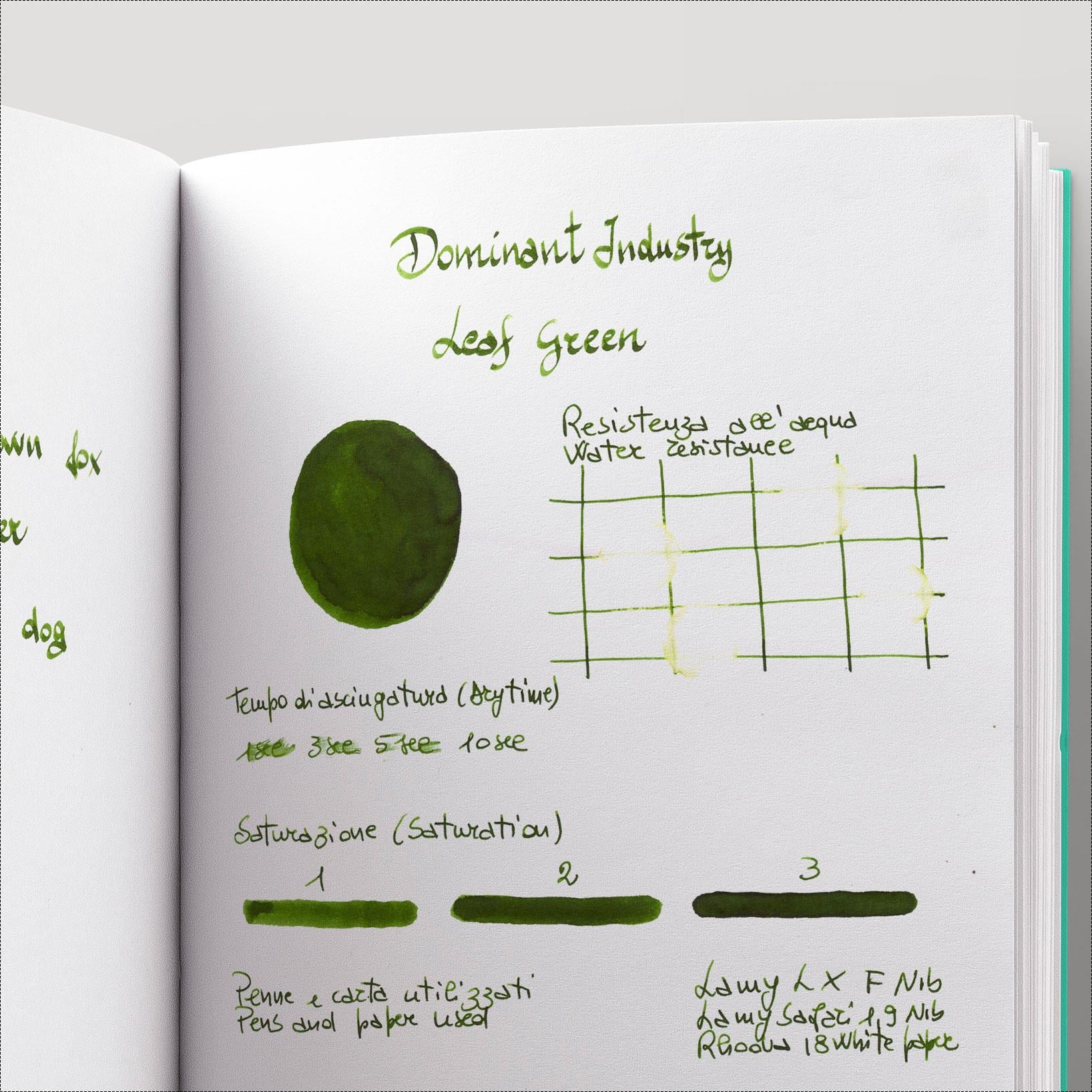 Dominant Industry Standard Şişe Mürekkep Leaf Green