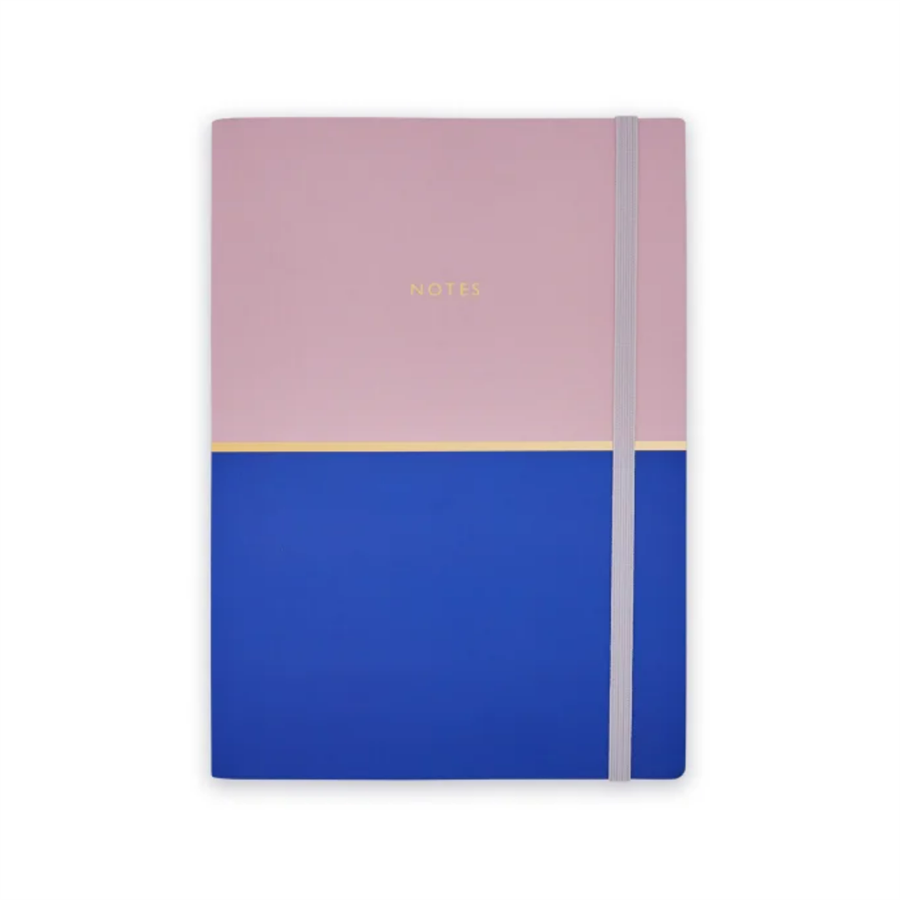 Episode Colorblock Duo Blush Denim A5 Perfect Bound Defter