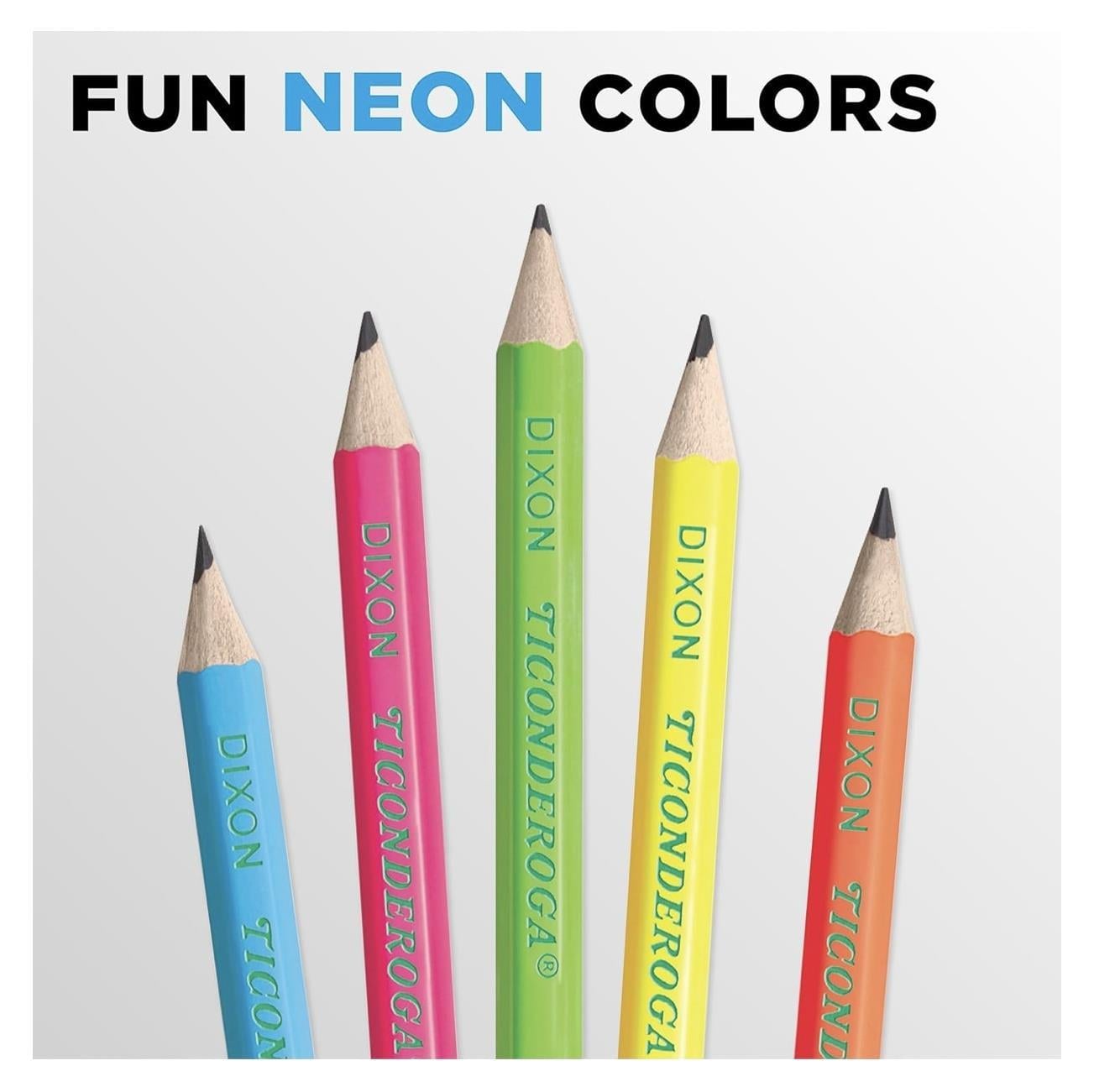 Dixon Ticonderoga The World's Best Pencil Neon New 18'li Kurşun Kalem