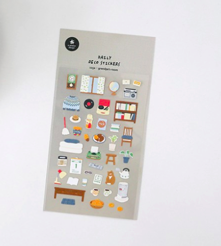 Suatelier Deco Sticker Seti Grandpa's Room