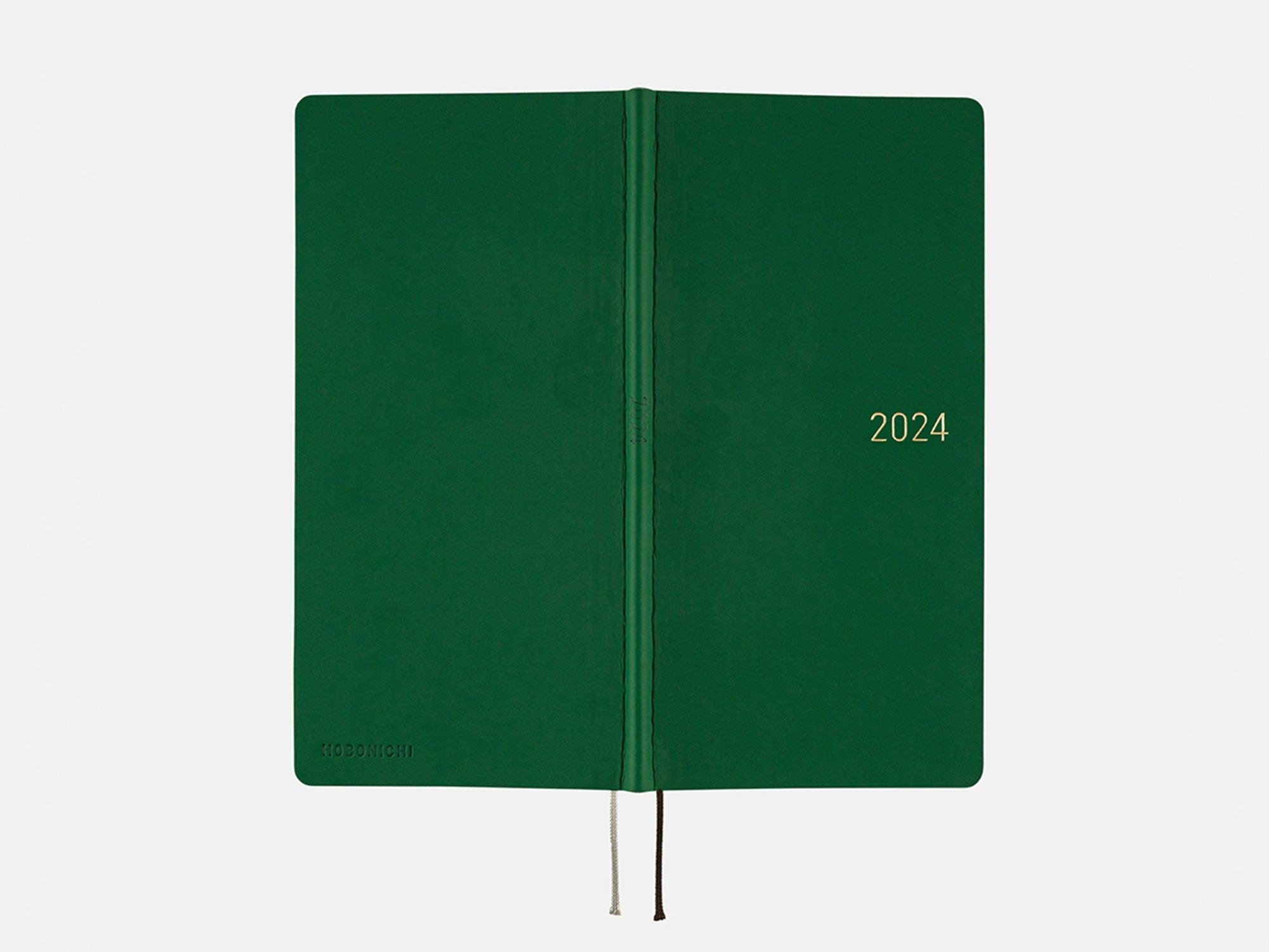 Hobonichi Techo Weeks Japanese Version 2024 Jan. Start Smooth Forest Green