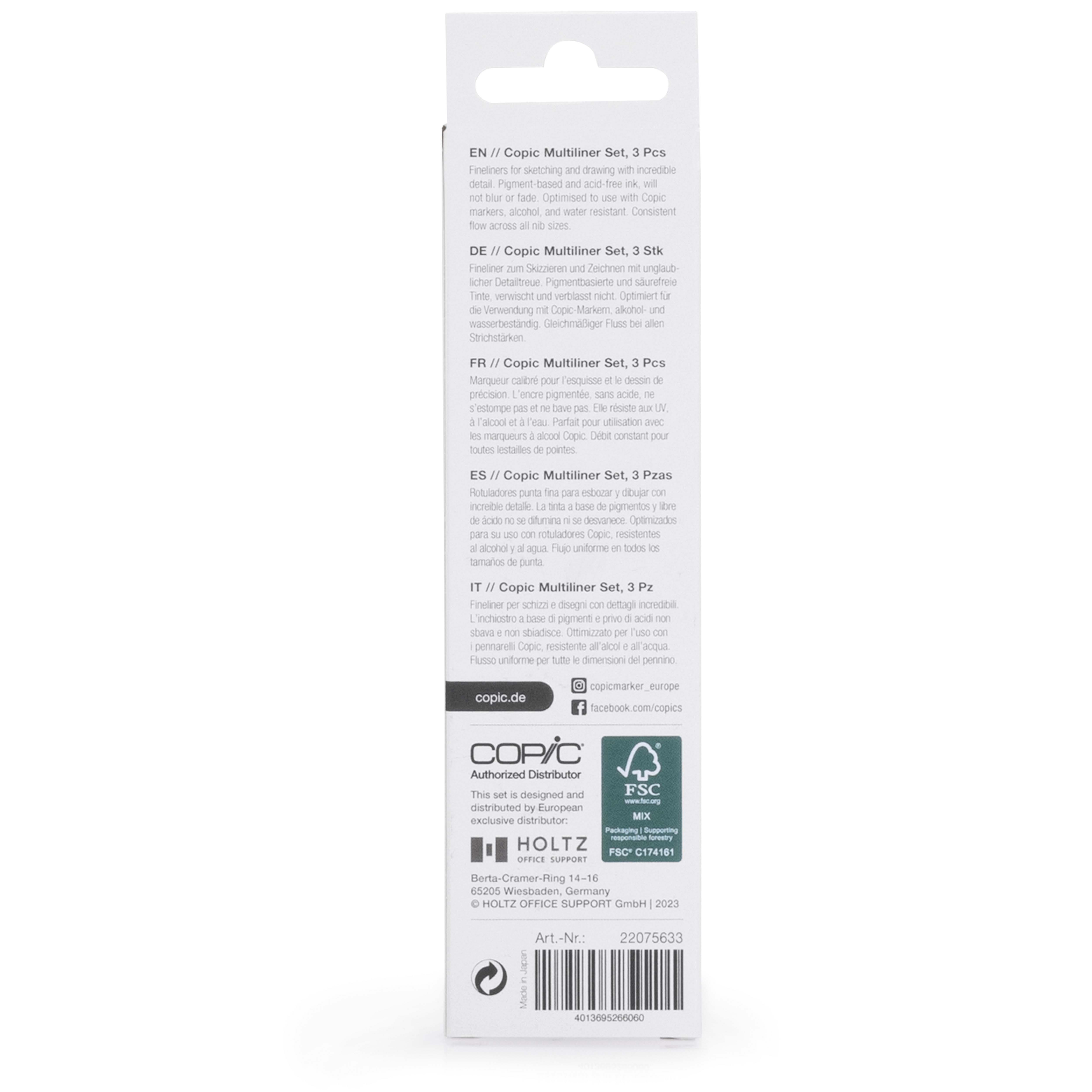 Copic Multiliner Classic Color 3'lü Set