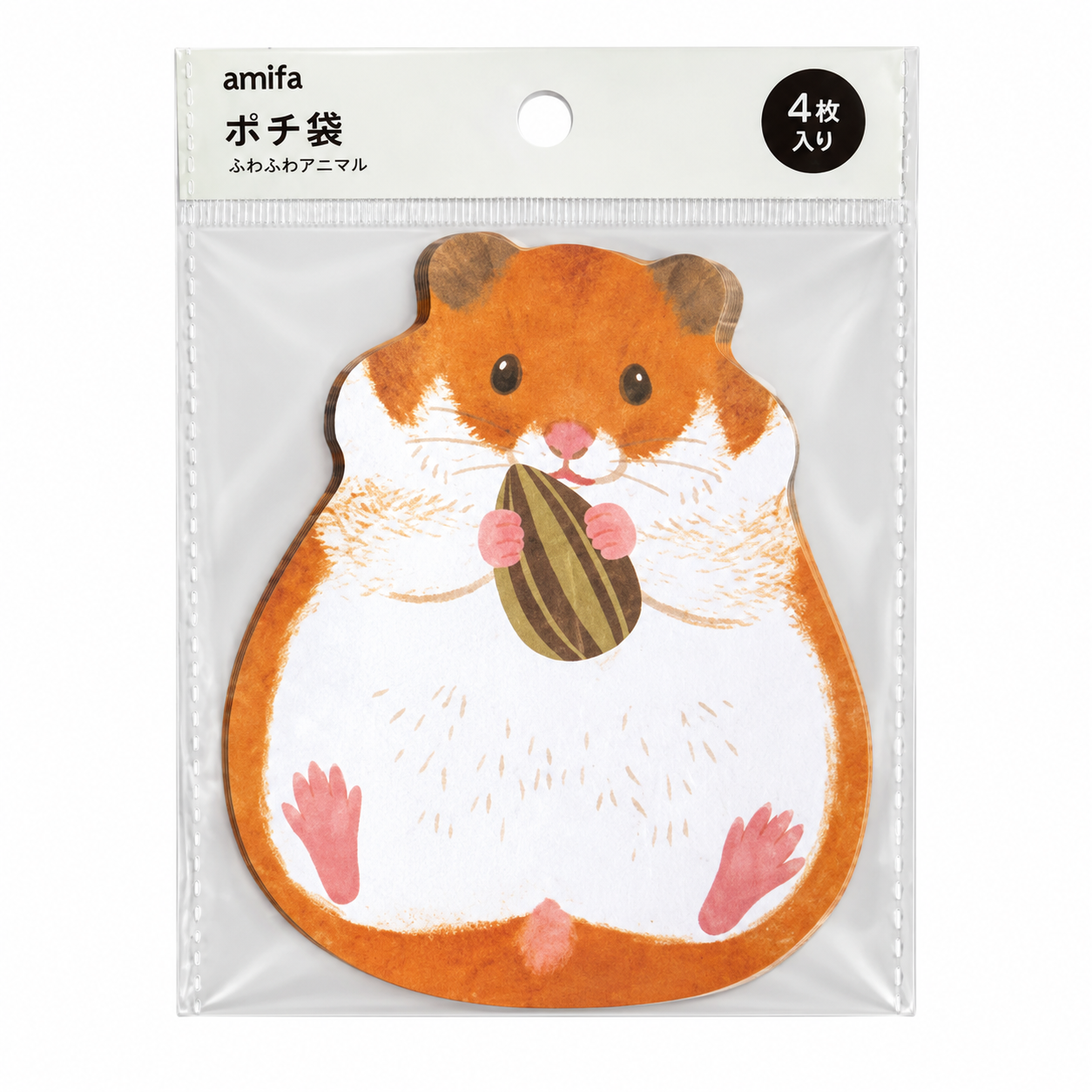 Amifa Hamster Figürlü Mini Hediye Zarfı 4'lü
