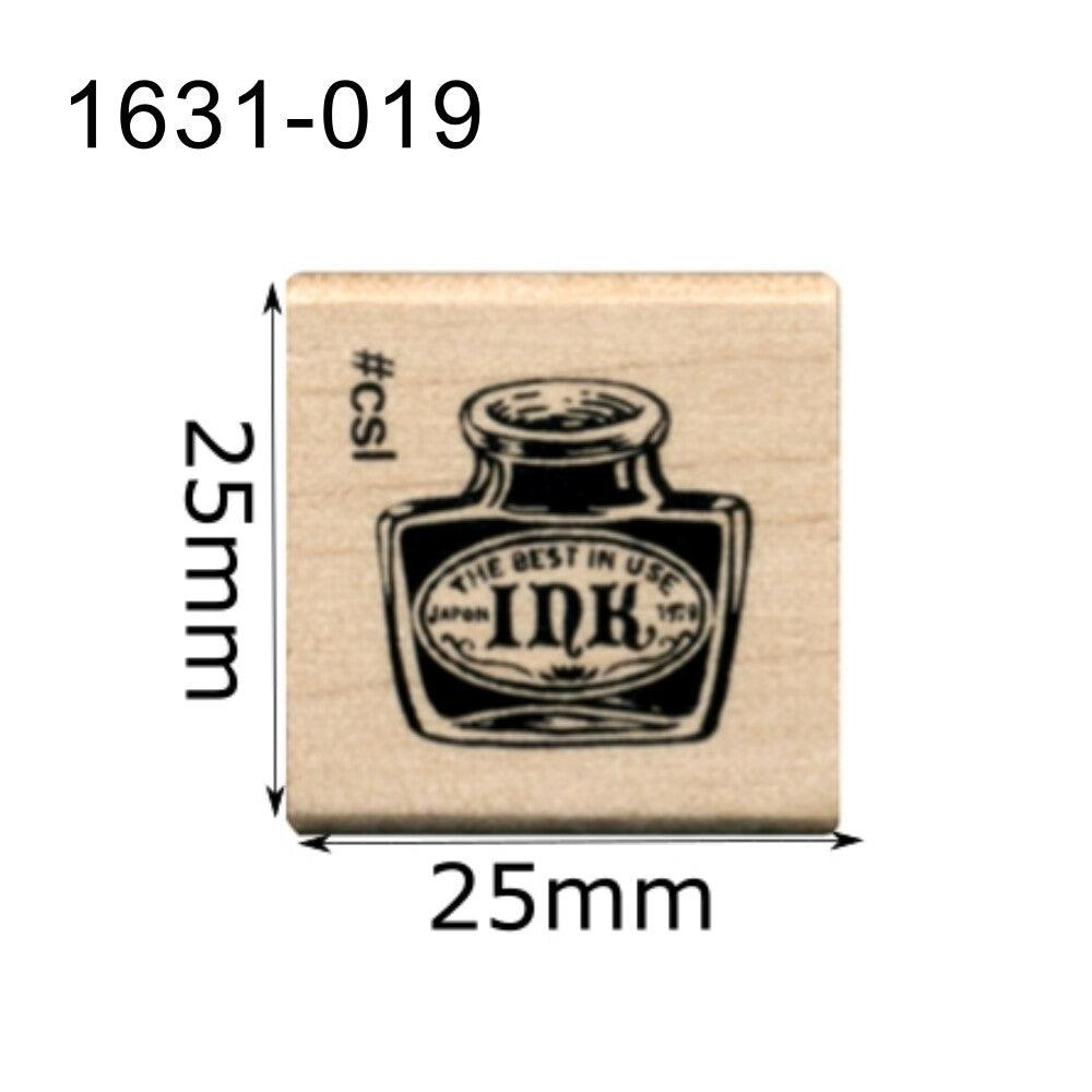 Kodomo no Kao 1631-019 Ink Bottle Ahşap Damga 