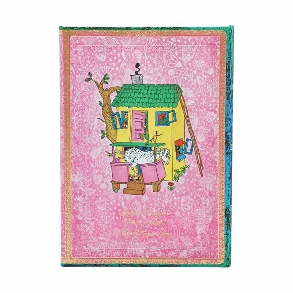 Paperblanks Astrid Lindgren, Pippi Longstocking Sert Kapak 13x18 cm Çizgili Defter PB1327-4