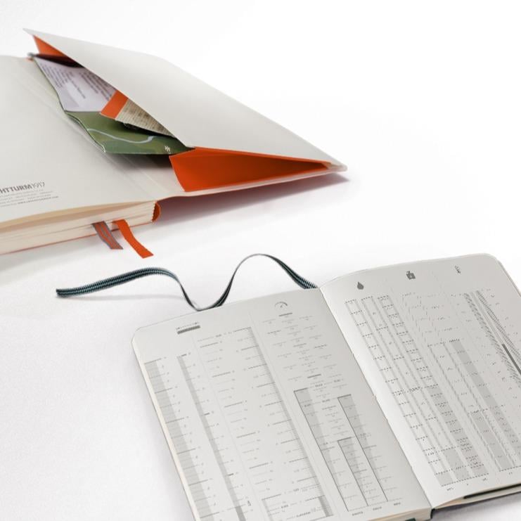 Leuchtturm1917 Outlines, Hava Koşullarına Dayanıklı B6+, Yumuşak Deri Kapak Signal  Navy Blue Defter 372334