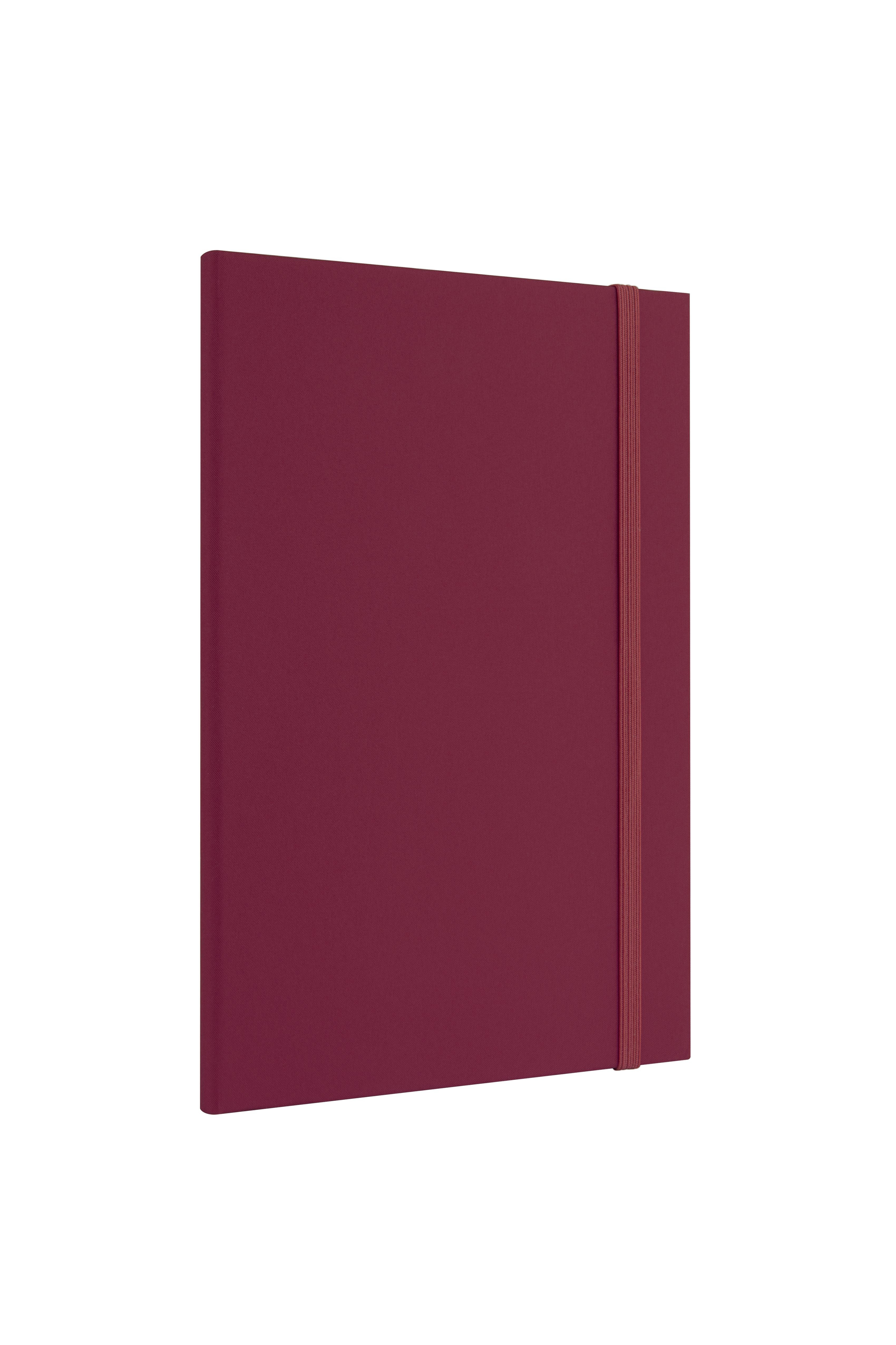 Laton Kokea A5 Keten Kumaş Sert Kapaklı Defter Maroon