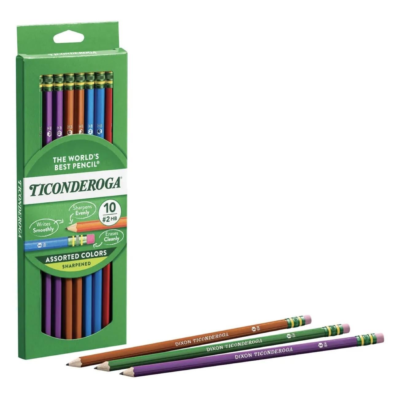 Dixon Ticonderoga The World's Best Pencil Assorted Colors 10'lu Kurşun Kalem