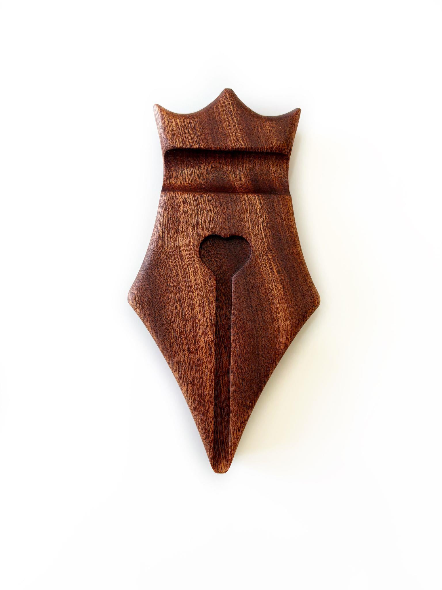 Eng Leather Mahogany Gerçek Ahşap Dolma Kalem Pen Rest Kalem Standı 