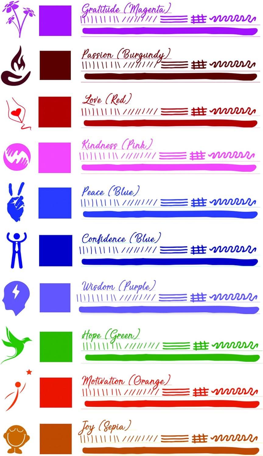 Monteverde Emotions Ink Collection 10'lu Mürekkep Hediye Seti 