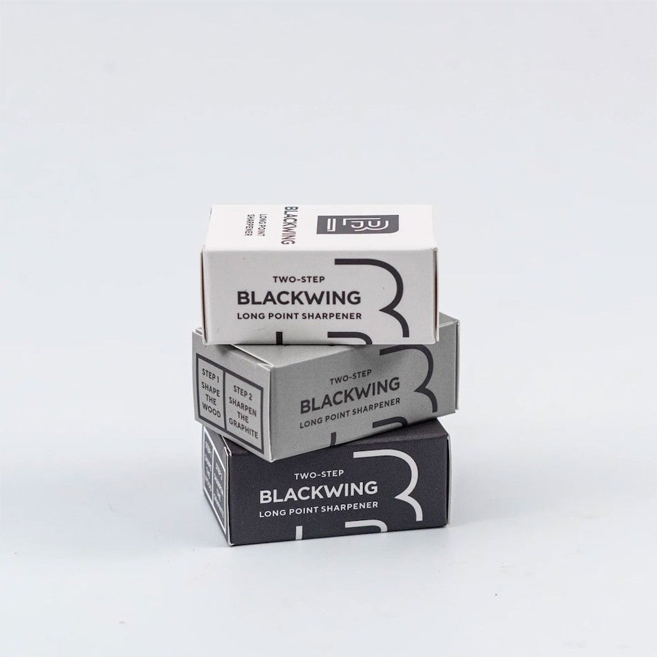 Kum x Blackwing Limited Edition Two-Step Long Point Kalemtraş Oval Siyah
