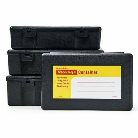 Penco Storage Container Plastik 4 in 1 Kalemlik & Kutu Black EB013 BK