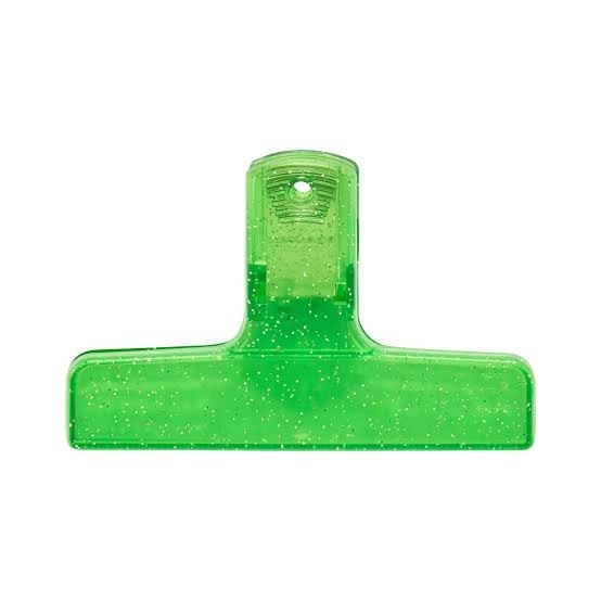 Penco Clampy Glitter Plastic Klips Green