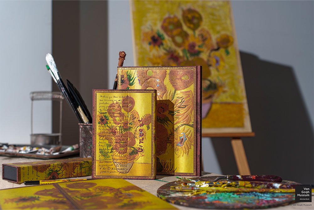 Paperblanks Van Gogh, Sunflowers Sert Kapak 13x18 cm Çizgisiz Defter PB1521-6