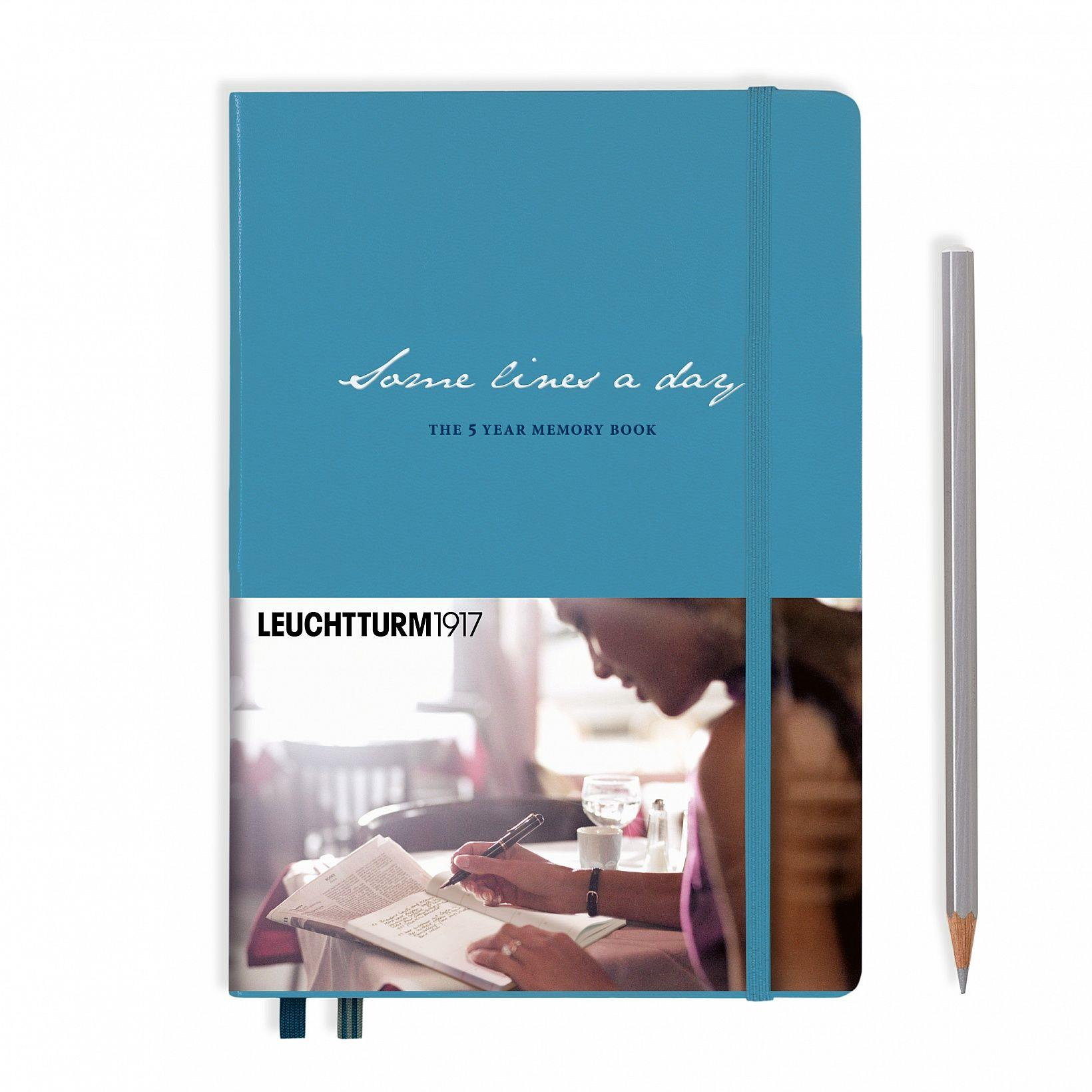 Leuchtturm1917 Some Lines A Day 5 Year Diary Defter Kuzey Mavi 355276