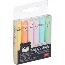 Legami Teddy S Style  6'lı Fosforlu Kalem Seti 