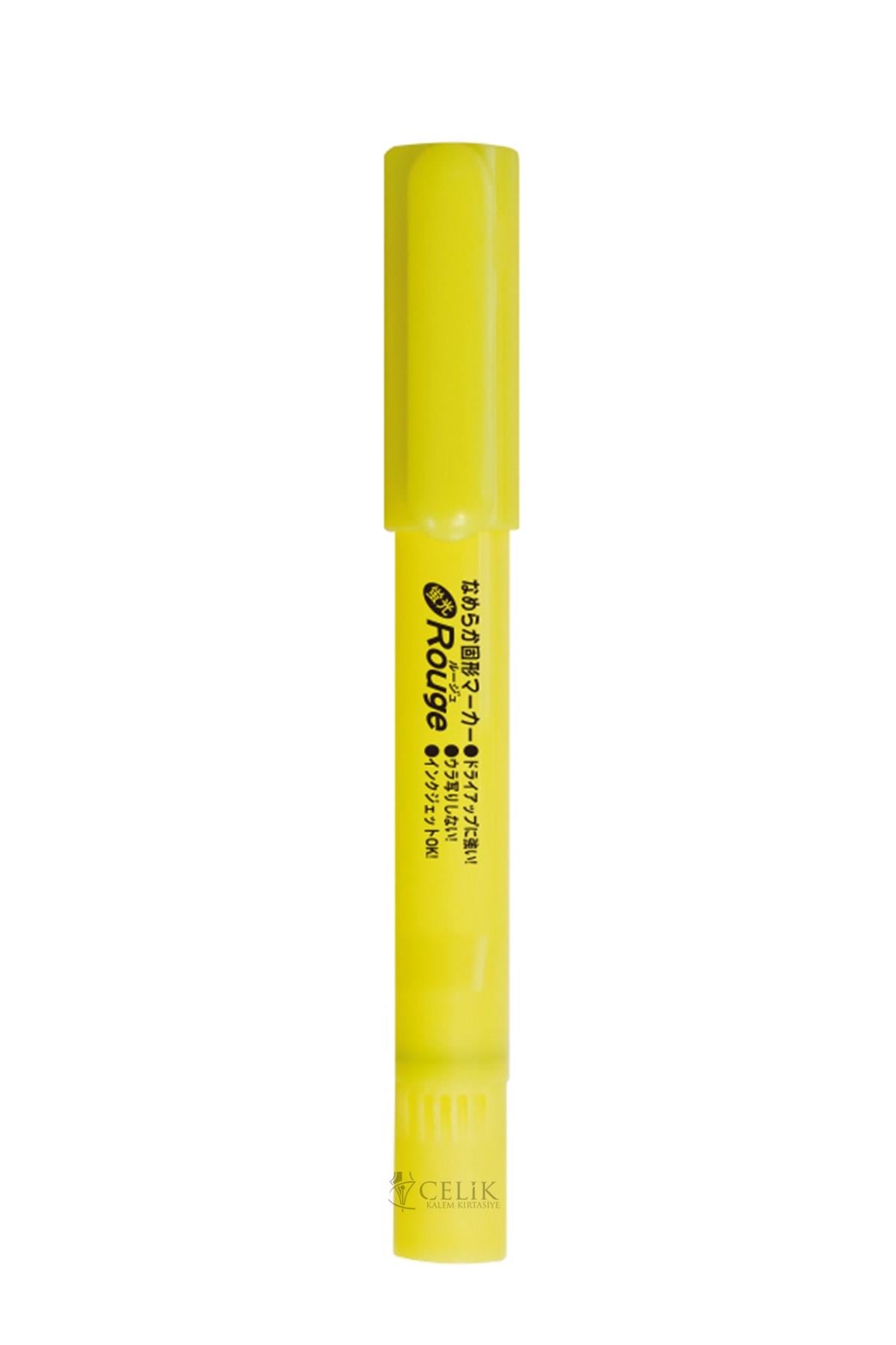 Ohto Rouge Gel Fosforlu Kalem Sarı