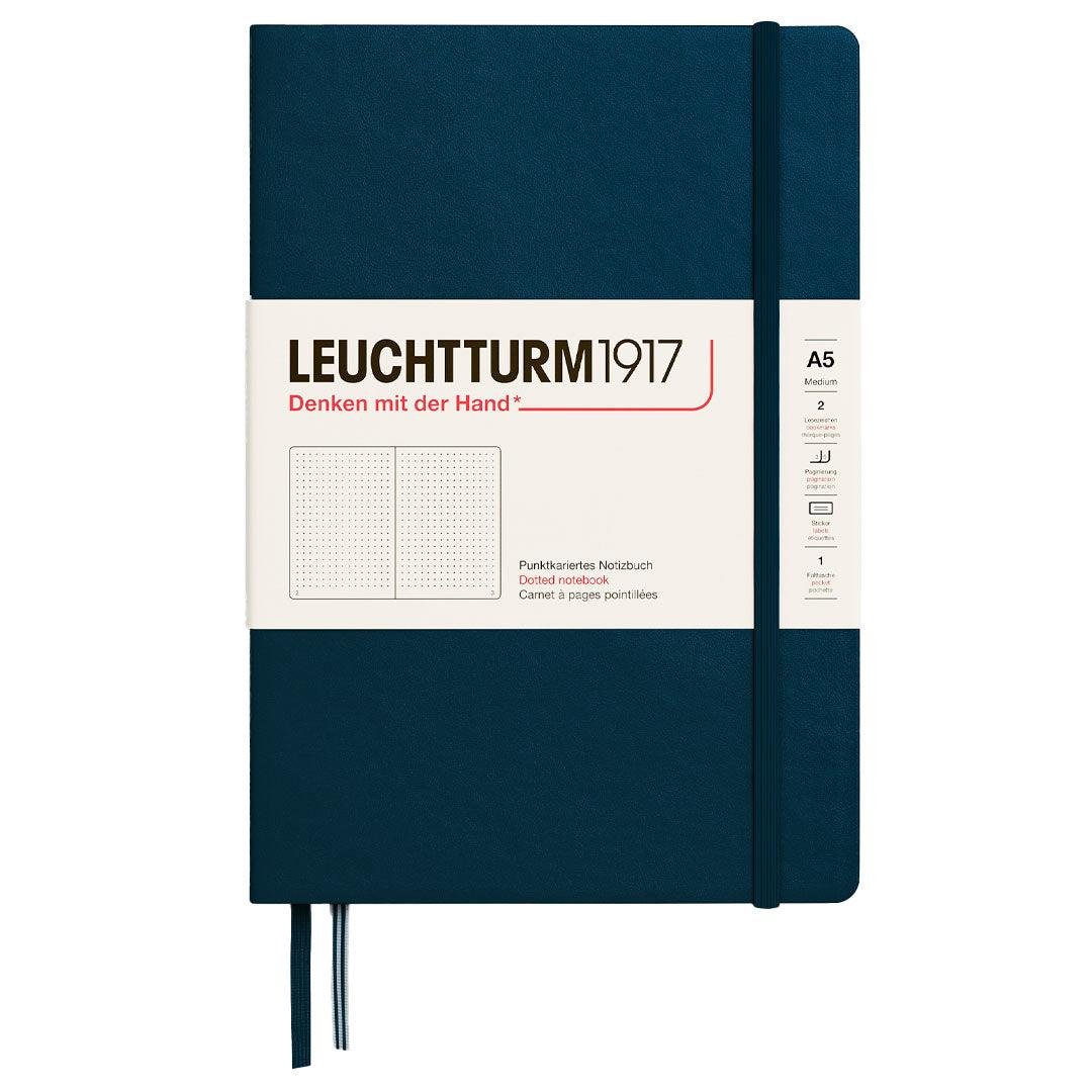 Leuchtturm1917 2025 Colors Orta Boy (A5), Sert Kapak, 251 Sayfa, Noktalı Defter Deep Sea 372189
