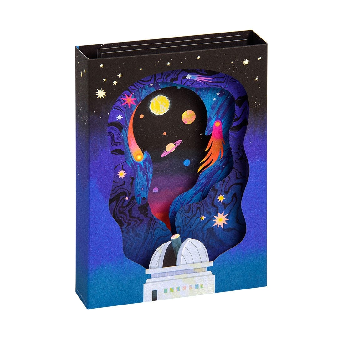 Ohh Deer Natasha Durley Tasarımı 3D Katmanlı Kartpostal Solar System 13679