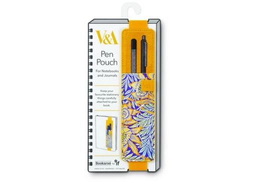 If Bookaroo Pen Pouch Sarı Çiçekli Lastikli Kalemlik