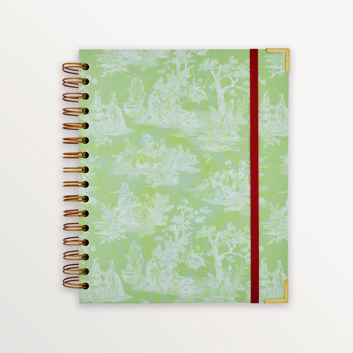 EPISODE TOILE MODERNE VERT POMME B5 NOTEBOOK