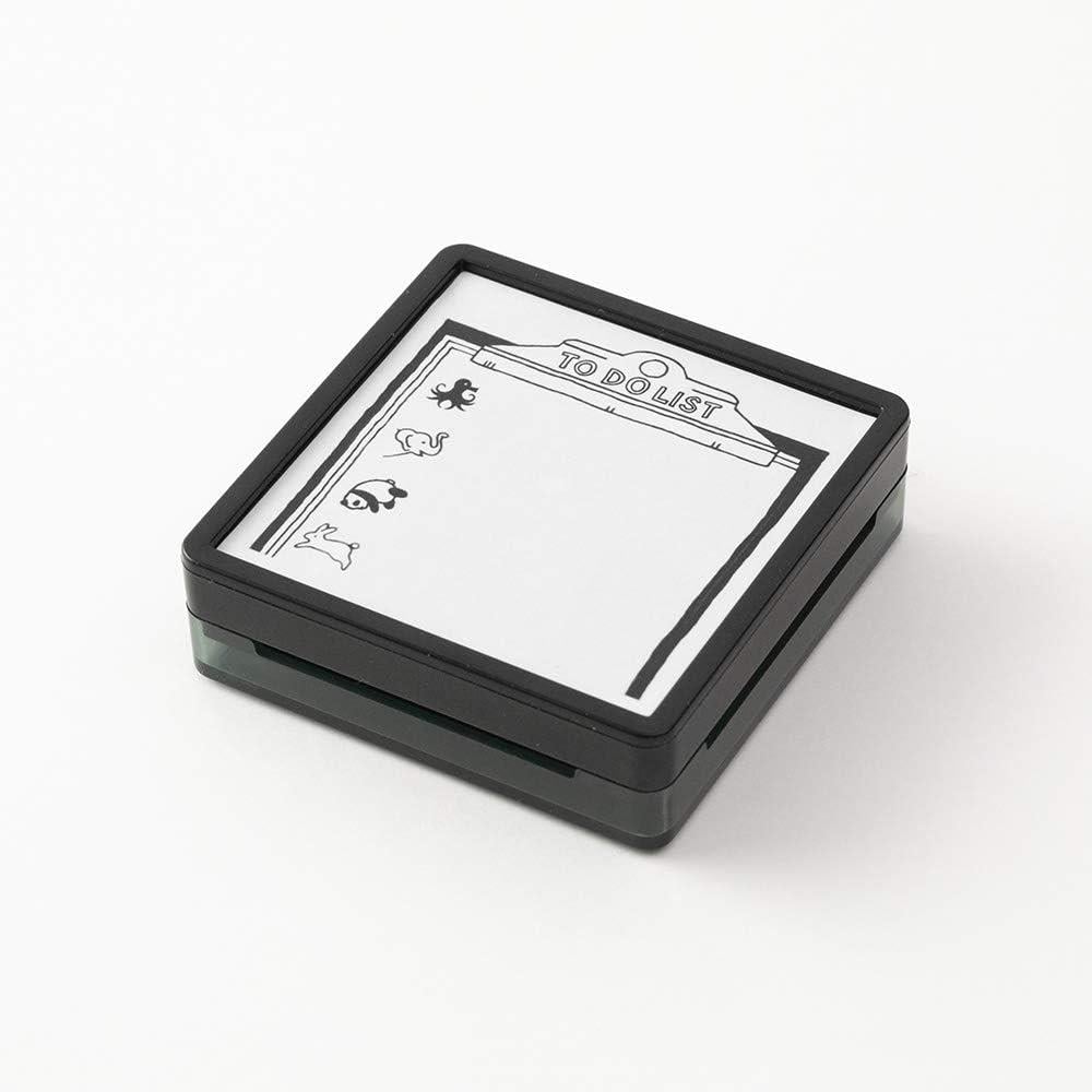 Midori Paintable Penetration Stamp Damga - Large Size - To Do List -35385006