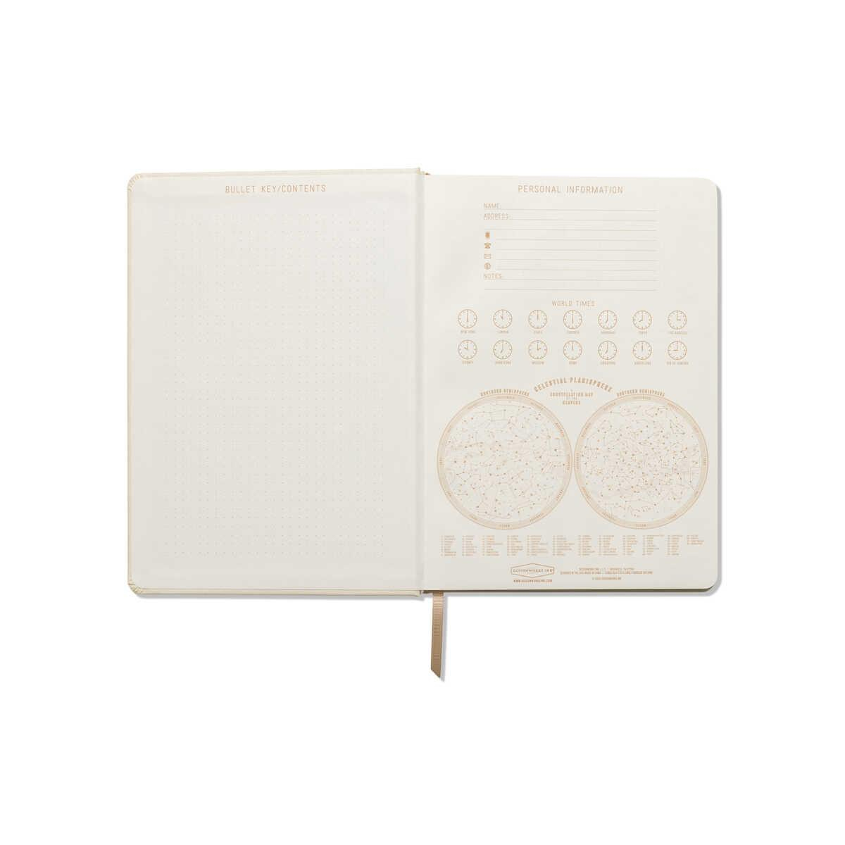 DesignWorks Ink Jumbo Journal Bookcloth - La Lune Defter