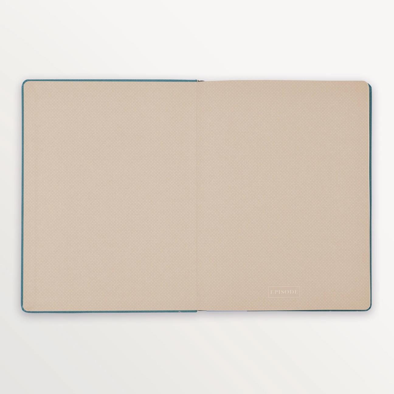 EPISODE SAGE LEAVES EMBROIDERED XL NOTEBOOK