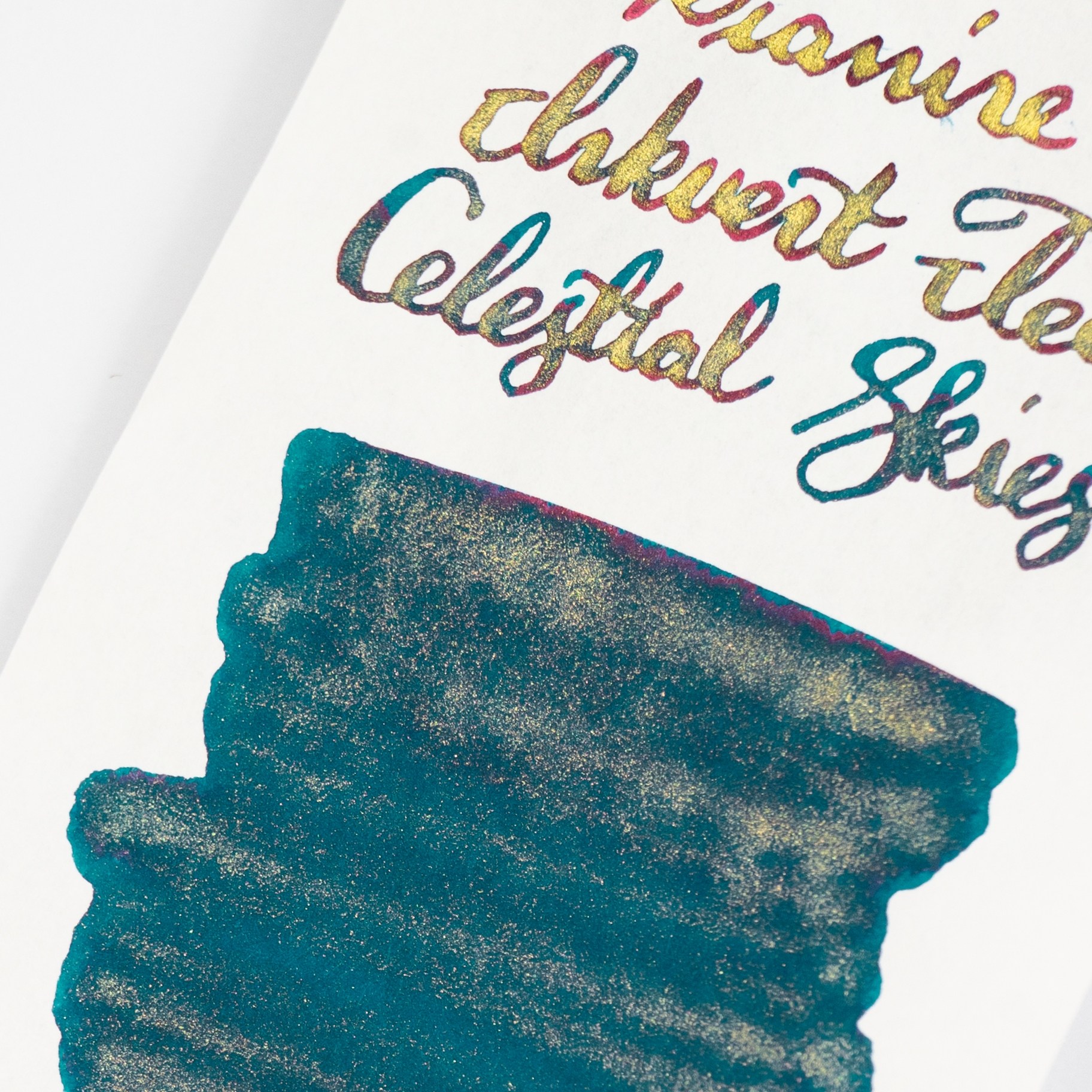 Diamine Inkvent Teal Calender Celestial Skies Shimmer Mürekkep