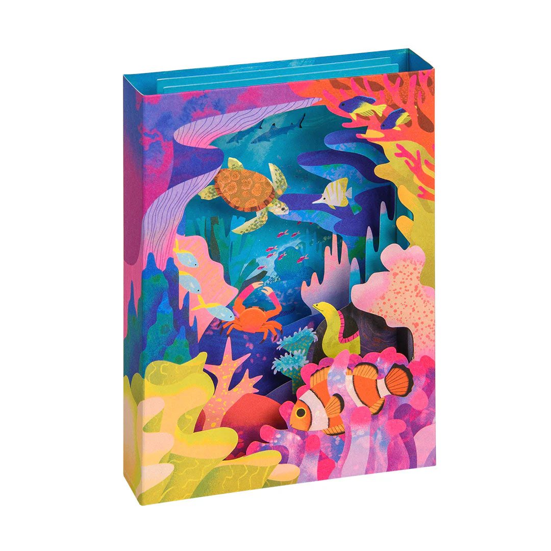 Ohh Deer Natasha Durley Tasarımı 3D Katmanlı Kartpostal Great Barrier Reef - 3D Panoramic 12103