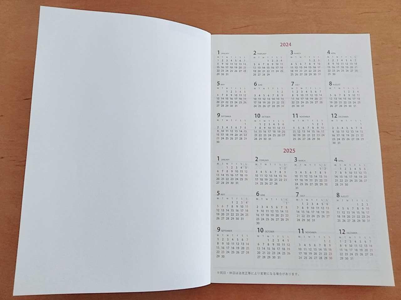 Sunnote 2024 Schedule & Diary Ajanda 
