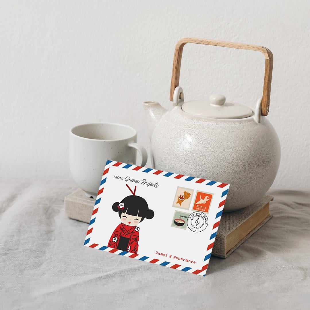 Unmei x Papermore Kartpostal Seti