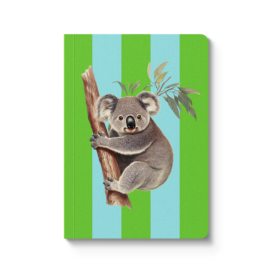 Ohh Deer Kaleido Tasarımı A6 176 Sayfa Premium Yumuşak Kapak Çizgili Defter Striped Koala 12363